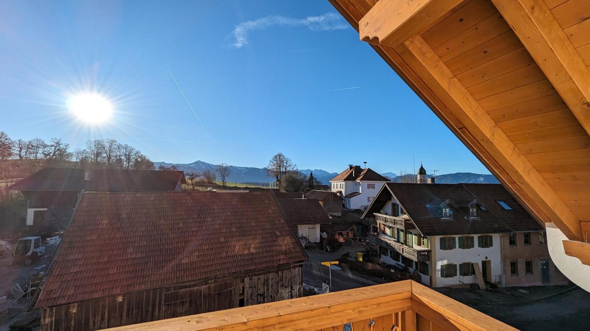 Liboria I Traumhafte Ferienwohnung In Aidling Am Riegsee Mit Atemberaubendem Panoramablick! Luaran gambar