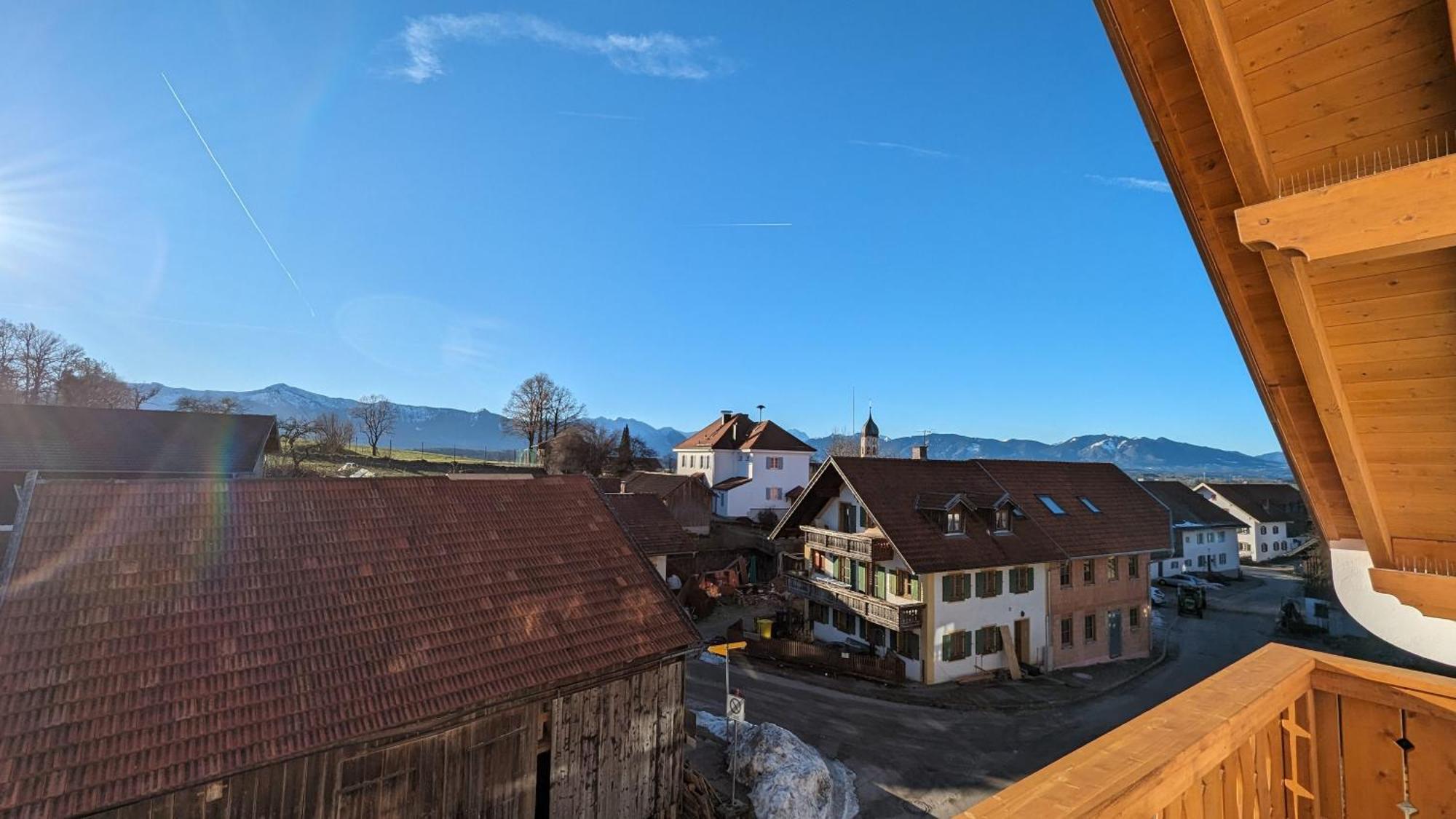 Liboria I Traumhafte Ferienwohnung In Aidling Am Riegsee Mit Atemberaubendem Panoramablick! Luaran gambar